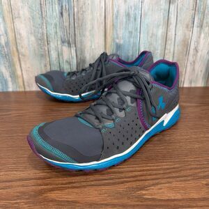Under Armour Micro G Mantis Womens Size 11 Running Shoes Teal Purple 1236757